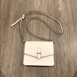 Forever 21 White Button Front Crossbody Purse